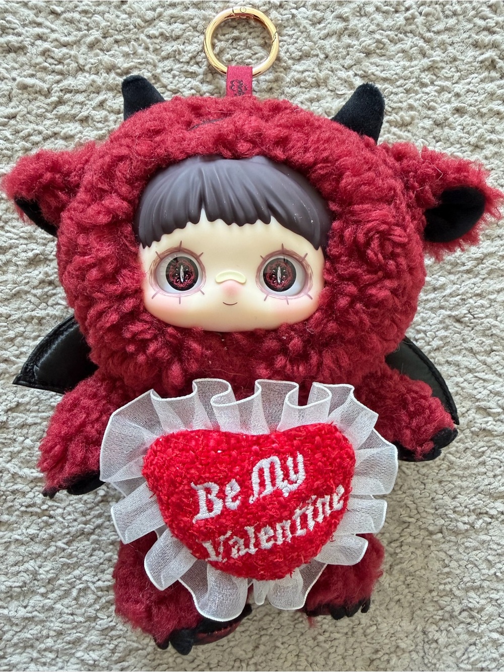 Authentic MayMei Winter Weirdness Devil Of Love Vinyl Plush Keychain
